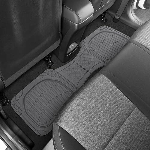 Motor Trend FlexTough Floor Mats for Cars, Gray Deep Dish All-Weather Mats, Waterproof Trim-To Fit Automotive Floor Mats for Trucks SUV, Universal Liner Car Accessories thumbnail 8