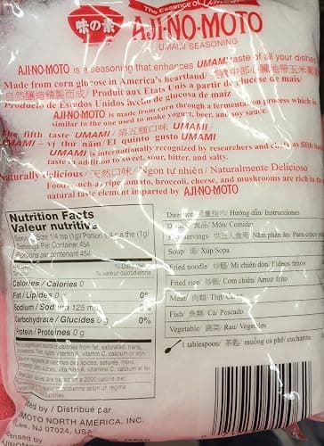 16oz Ajinomoto Umami Seasoning, MSG Monosodium Glutamate, Made in USA, Naturally Delicious (One Bag per order) thumbnail 2