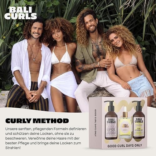 BALI CURLS Set – Curl Defining Gel (150 ml), Hydrating Curl Cream (150 ml) & Bonding Oil (30 ml) – Pflegeset für definierte, glänzende & gepflegte Locken thumbnail 3