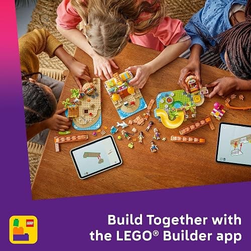LEGO Friends Family Vacation Beach Resort Pretend Play Building Toy - Adventure Storytelling Playset with Dolphin Toys and Sea Turtles - Creative Birthday Gift Idea for Girls & Boys, 8+ - 42673 thumbnail 6