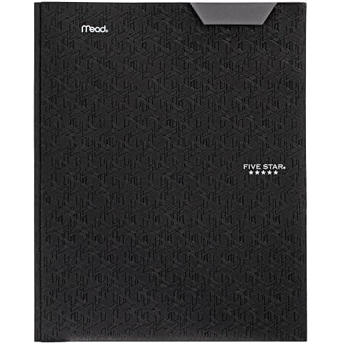 Five Star 2-Pocket Folder, Plastic Folder with Stay-Put Tabs and Prong Fasteners, Holds 8-1/2" x 11" Paper, Black (72113) thumbnail 9