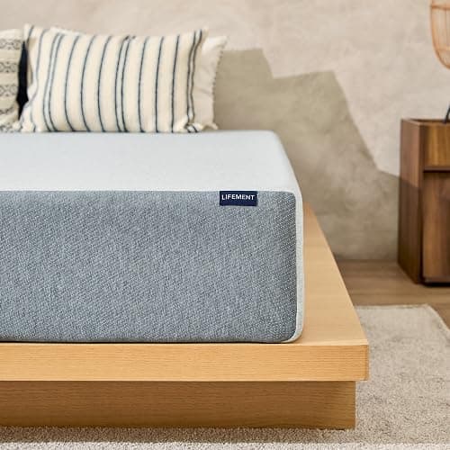 LIFEMENT Basic Full Graphite Infused Memory Foam Mattress in a Box | Medium Firm Bed, Fiberglass Free, CertiPUR-US & Oeko-TEX Certified Foam, Cooling Pressure Relief Comfort, 6 Inch - Image 1