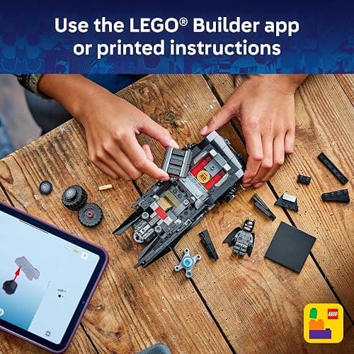 LEGO DC Batman: The Batman Batmobile Building Toy for Kids - Building Blocks W/Batman Minifigure & Golden Coin - Super Hero Room Decor for Boys & Girls, Ages 9+ - Gift Idea for Birthdays - 76332 thumbnail 7