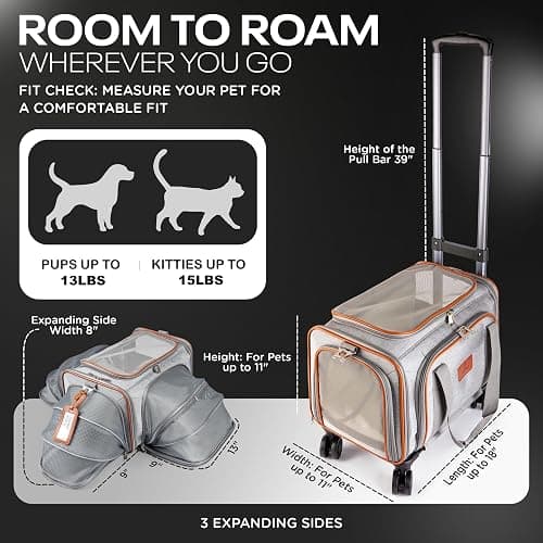Rolling pet carrier thumbnail 2