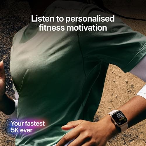 Apple Watch SE 3 GPS 40mm Smartwatch with Starlight Aluminium Case with Starlight Sport Band S/M. Fitness and Sleep Trackers, Heart Rate Monitor, Always-On Display, Water Resistant thumbnail 5