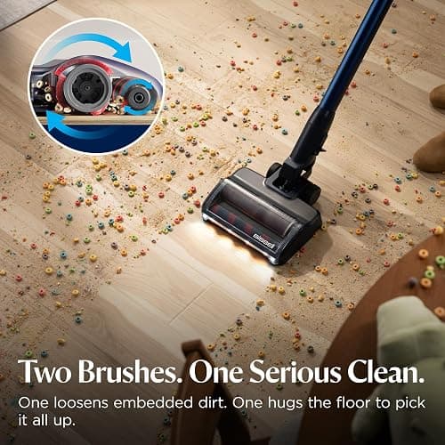 Bissell PowerClean DualBrush 280W Self-Standing Vacuum, 4196K | DualBrush & AutoAdapt technology; self-cleaning brush roll; removable battery; bright headlights thumbnail 4