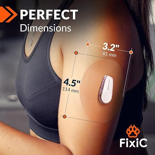 FixiC – Adhesive Patches for G6 – 25 Pack Premium Waterproof Adhesive Patches – Pre-Cut Back Paper – Adhesive Patch for G6 – Long Fixation! (Multi-Color) thumbnail 4