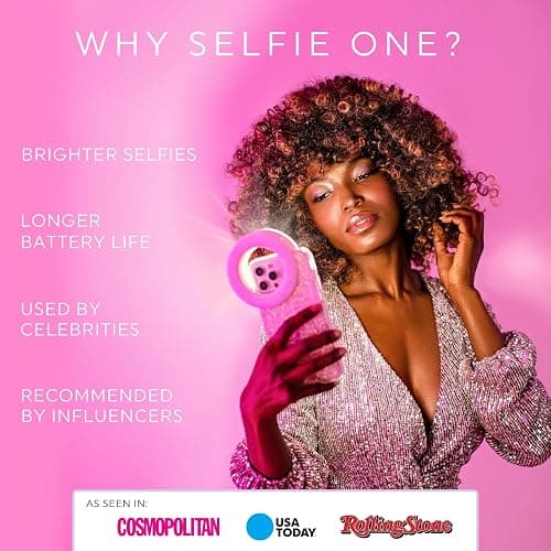 LITTIL Selfie One - Ring Light for Phone, iPhone, Android or Laptop | 3 Adjustable Light Modes | Rechargeable Batteries | Clip On Design | Perfect for Beauty, Influencers, Creators thumbnail 3