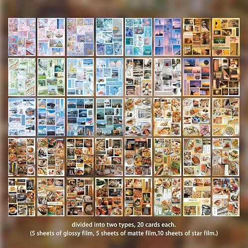Japanese Sticker Book - 40 Sheets Cherry Blossom & Izakaya Food Stickers for Journals, Planners, Scrapbooking & Water Bottles - Kawaii Vinyl Decals (554 Pcs) thumbnail 4