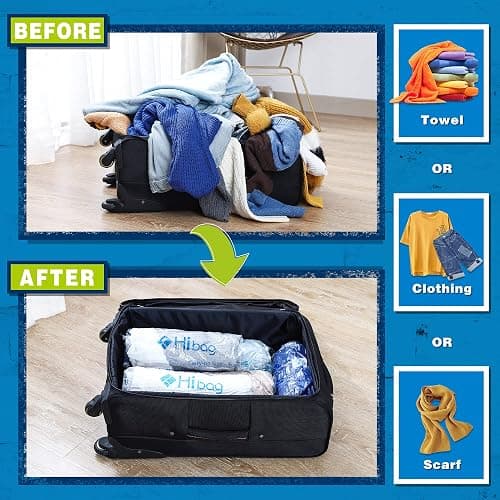 12 Compression Bags for Travel Essentials, Vacuum Packing Space Saver Bags for Cruise Accessories (12-Travel) thumbnail 4