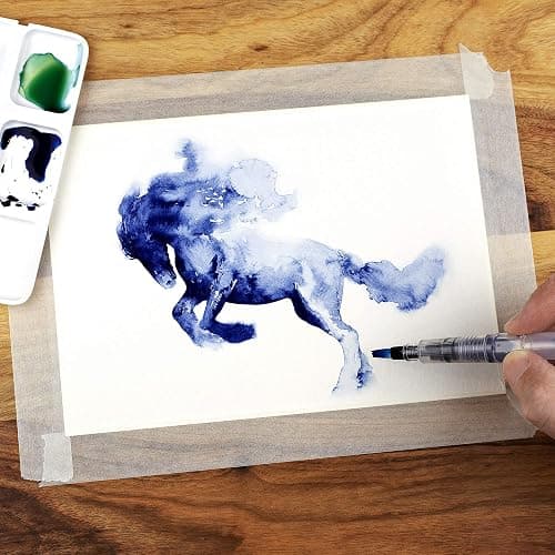 Chromatek AquaPens. Set of 6 Refillable Aqua Watercolor Brushes with Nylon Tips. Easy Water Brush Pens for Painting. Blending & Calligraphy. Includes Online Video Tutorials & Templates thumbnail 2