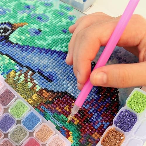 Mr. Pen-28 Grids, 2 Pack, Bead Storage Containers with 160pcs Label Stickers, Diamond Art, Bead Box, Diamond Painting Organizer thumbnail 8