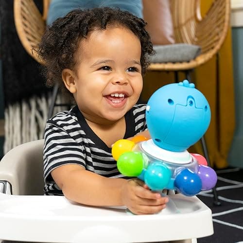 Baby Einstein Ocean Explorers Opus Spin & Sea Suction Toy for Highchair, Lights & Vibrant Colors, Ages 3 Months and up thumbnail 15