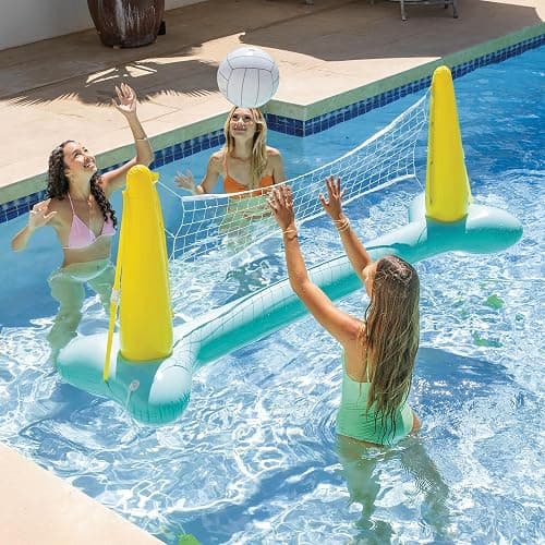 Intex 56508EP Inflatable Floating Swimming Pool Toys Volleyball Game, Green thumbnail 2