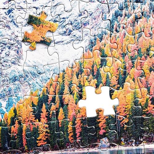 Rocorose 1000 Piece Jigsaw Puzzle Autumn of Italian Alps Naturpark Floor Puzzle for Kids Adult thumbnail 4
