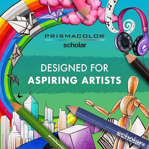 Prismacolor Scholar Colored Pencils, Assorted Colors, 60 Count - Perfect for Sketching, Drawing, Coloring thumbnail 8