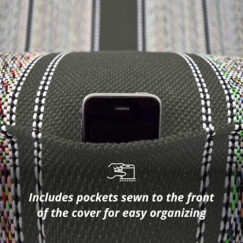 Seat Covers Unlimited Bench Seat Cover, Universal Fit Truck & Car - Brown | Woven Saddle Blanket Fabric, Stain Resistant, One-Piece Design, 56" Wide, Universal Fit, Easy Installation thumbnail 4