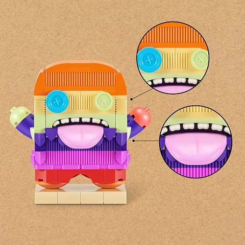 MAX Build More Premium Fuggler Collection 4 Pack by ZURU - Novelty Unboxing Toy & Building Brick Collectible Minis with up to 167 Pieces, Fun Designs to Build & Display, Ages 8+, Kids, Teens & Adults. thumbnail 4