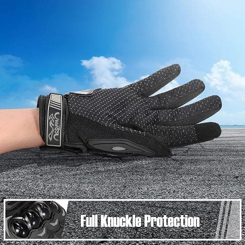 COFIT Motorcycle Gloves Breathable, Touchscreen Motorbike Gloves Anti-Slip with Good Grip Hard Knuckles Protection for Men Women Motocross, BMX ATV MTB Cycling, Road Racing thumbnail 4