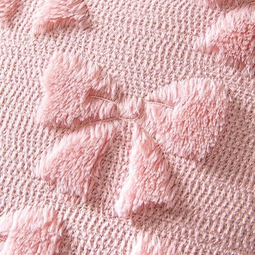 MIULEE Pink Bow Pillow Covers Coquette Room Decor 18x18 | Aesthetic Decorative Cute Girl,Set of 2 Cushion Covers,Soft Plush Faux Pillowcases,Preppy Room Decor Bedroom Couch thumbnail 6
