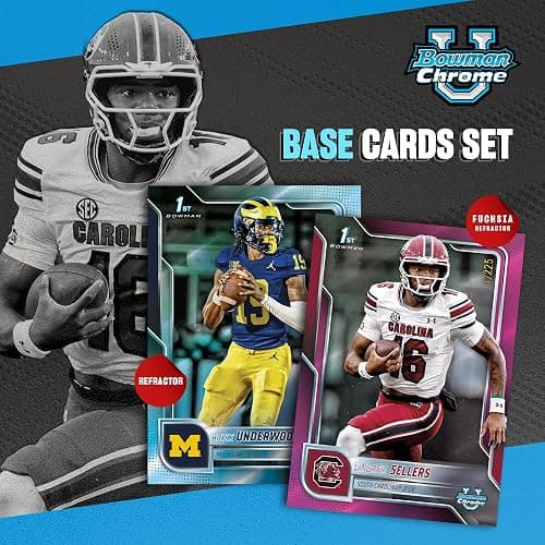 2025 Bowman University Chrome Football - Factory Sealed - Mega Box thumbnail 4