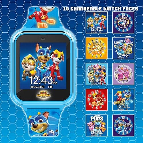 Accutime Paw Patrol Smart Watch with Camera for Kids and Toddlers - Interactive Smartwatch for Boys & Girls Featuring Games, Voice Recorder, Calculator, Pedometer, Alarm, Stopwatch, with USB Cable thumbnail 6