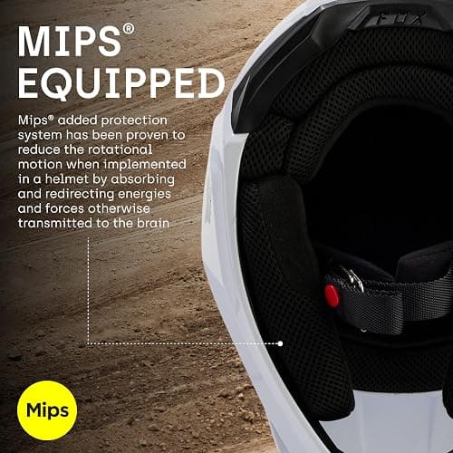 Fox Racing Unisex V1 Motocross Dirt Bike Helmet thumbnail 9