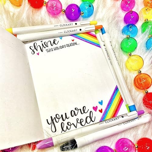 Zebra Pen Creative Essentials Clicking Set 24-Pack, Includes 8 ClickArt Markers, 8 Colored Pencils and 8 Sarasa Clip Retractable Gel Pens, Assorted Ink Colors (76124) thumbnail 7