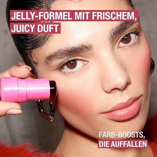 MANHATTAN Multi-Tasker Jelly Crush Blush and Lip Stain, feuchtigkeitsspendender Blush und Lip Stain mit Himbeerduft leichte Formel, Fb. 200 Pink Sublime, 8,5 g thumbnail 7