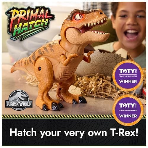 Primal Hatch Jurassic World Interactive Toy Dinosaur & Egg, Hatch & Train Your own Baby Dino with 100+ Sounds & Reactions, Kids Toys for Boys & Girls Aged 5 & Up thumbnail 2