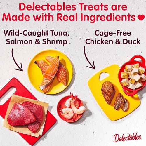 Hartz Delectables Squeeze Up Variety Pack, Creamy Squeezable Puree, Lickable Wet Cat Treats, Grain Free, No Added Fillers, No by-Products, No Added Preservatives, 0.5 Ounces Tube, 48 Tubes Total thumbnail 2