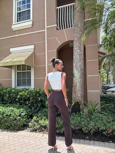 OQQ Women Wide Leg Pants High Waist Casual Pants Fall Clothes Outfits thumbnail 6