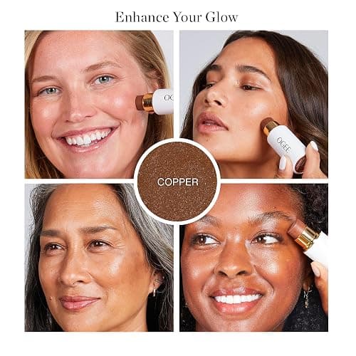 Ogee Sculpted Face Stick (COPPER - RADIANT COCOA) Certified Organic Bronzer Stick & Contour Makeup - Multi-Use Bronzer Stick for Face thumbnail 2