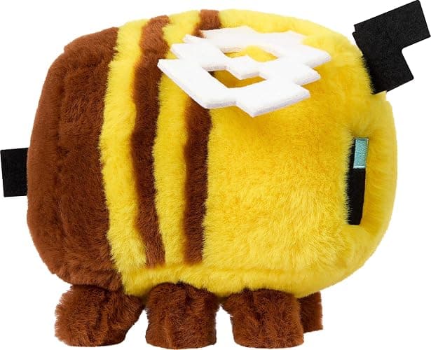 Mattel Minecraft Plush Toy, Bee Soft Doll Inspired by a Minecraft Movie Character, 8-inch Collectible thumbnail 4
