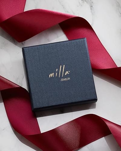 MILLA 14K Gold Plated Hoop Earrings | Small Silver Hoops | Thick Lightweight Chunky Hoop Earrings for Women thumbnail 6