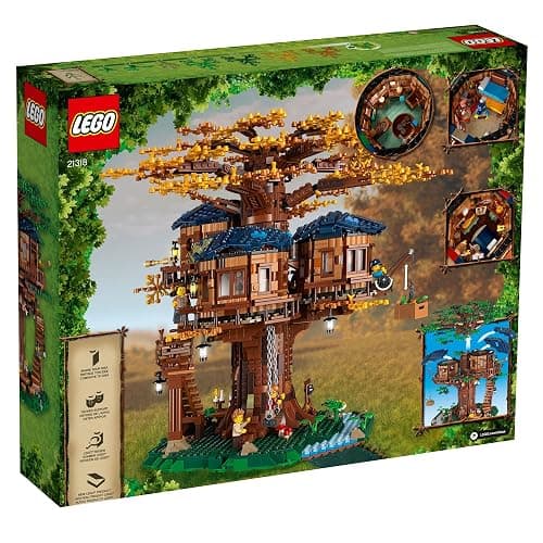 LEGO Ideas Tree House 21318, Model Construction Set for 16 Plus Year Olds with 3 Cabins, Interchangeable Leaves, Minifigures and a Bird Figure thumbnail 6