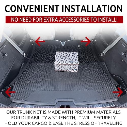 Floor Style Trunk Mesh Cargo Net for Volvo XC90 2015-2025 - Car Accessories - Premium Trunk Organizer and Storage - Cargo Net for SUV- Vehicle Carrier Organizer for Volvo XC 90 thumbnail 2