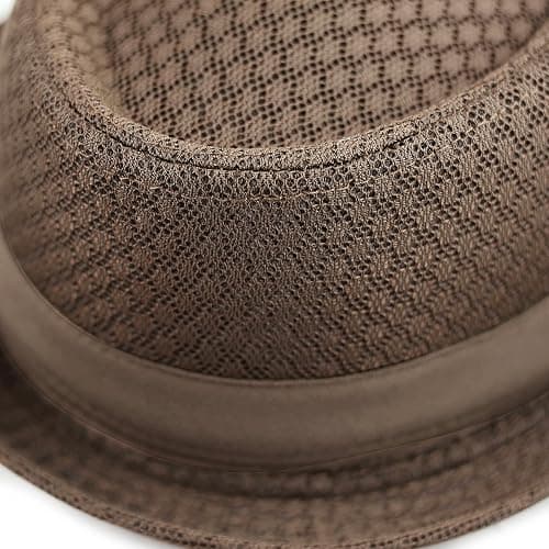 The Hat Depot Unisex Light Weight Classic Soft Cool Mesh Pork Pie hat thumbnail 5