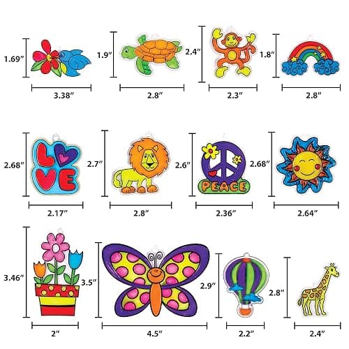 Made By Me Create Your Own Window Art, Paint Your Own Suncatchers, DIY Arts & Crafts Idea, Craft Kits for Kids, Crafts for Kids & Toddlers, Toddler Arts and Crafts thumbnail 3