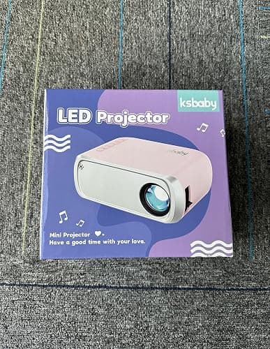 Portable Projector, ksbaby Outdoor Projector, LED Aesthetic Video Mini Projector for Outdoor Portable Movies Compatible with HDMI, USB, Laptop, TV Stick, iOS and Android Phone thumbnail 11