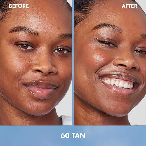 Covergirl Simply Ageless Skin Perfector Essence Foundation, 60 Tan, Tinted Skin Perfector, Skincare Makeup Hybrid, Sheer Tint, Radiant Finish, Skin-Like Finish, Vegan Formula, 1.0oz thumbnail 3
