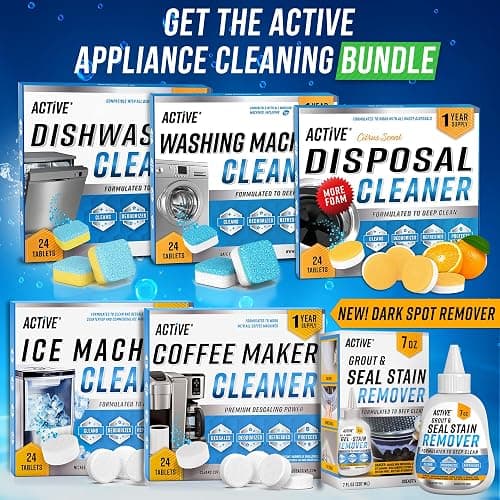 Dishwasher Cleaner And Deodorizer Tablets - 24 Pack Deep Cleaning Descaler Pods for Dish Washer Machine, Heavy Duty, Septic Safe, Natural Limescale Remover, Calcium, Odor, Smell - 12 Month Supply thumbnail 5