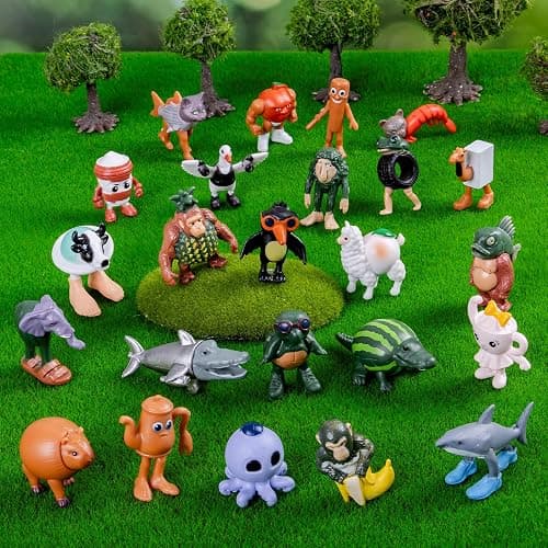 Nerfcareani 24PCS Brainrot Italian Memes Keychain Tung Tung Tung Sahur Keychain Tralalero Tralala Figurine Classroom Gifts Party Favors Boys Girls Easter Basket Stuffers Easter for Toddlers thumbnail 4