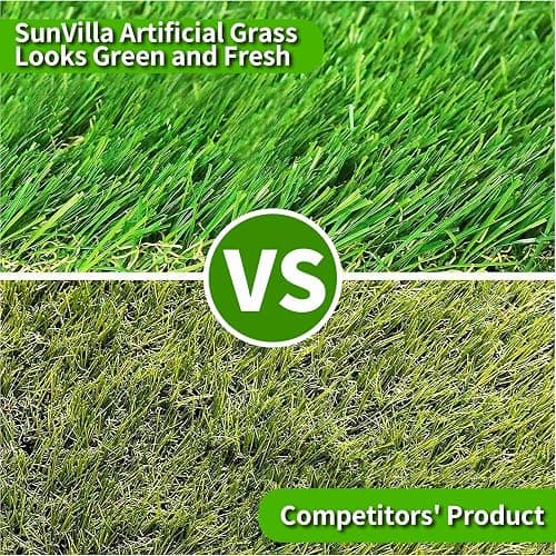 SunVilla SV7'X13' Realistic Indoor/Outdoor Artificial Grass/Turf 7 FT X 13 FT (91 Square FT) thumbnail 7