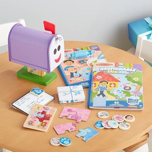 Melissa & Doug Blue's Clues & You! Wooden Mailbox Play Set (27 Pieces) thumbnail 7