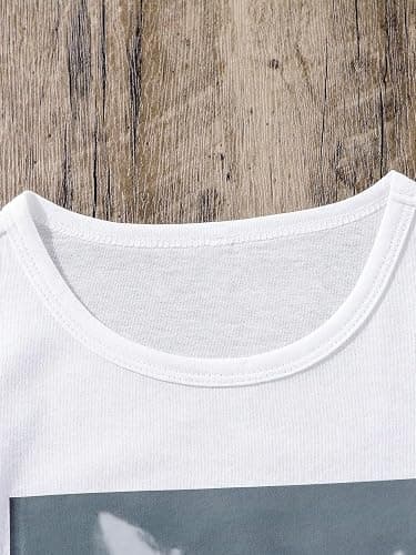 SOLY HUX Girl's Cute Cat Graphic Tees Letter Print Short Sleeve T Shirts Preppy Clothes Summer Tops thumbnail 4