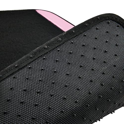 CAR PASS Jelly Waterproof Universal Fit Car Floor Mats, Girly Car Carpet Mats with Anti-Slip Nibbs Backing & Driver Heel Pad Fit for SUV, Vans, sedans, Cute car mats of 4pcs for Women (Pink) thumbnail 6