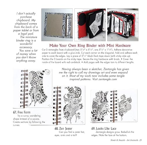 Stash and Smash: Art Journal Ideas (Design Originals) Over 120 Tips, Suggestions, Samples, & Instructions for Designing Your Own "Smash It In" Art Journals with Papers, Mementos, & Embellishments thumbnail 5