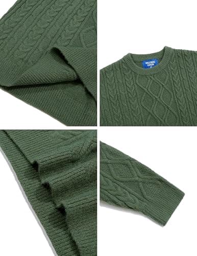 Aelfric Eden Oversized Sweater 90s Vintage Cable Knit Long Sleeve Women Heavy Crewneck Pullover thumbnail 2