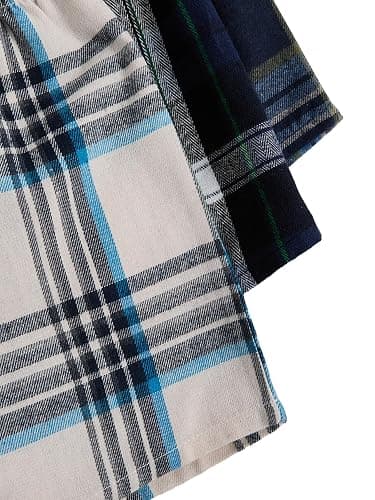Milumia Women's Flannel Pajama Shorts Plaid Elastic Waist Sleep Pj Shorts 3 Pack thumbnail 4